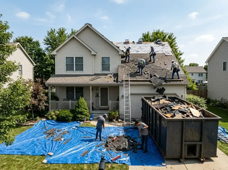 roof-replacement-debris-remova-004 — frequently asked questions, Cheapest Dumpster Rentals in Milledgeville, GA